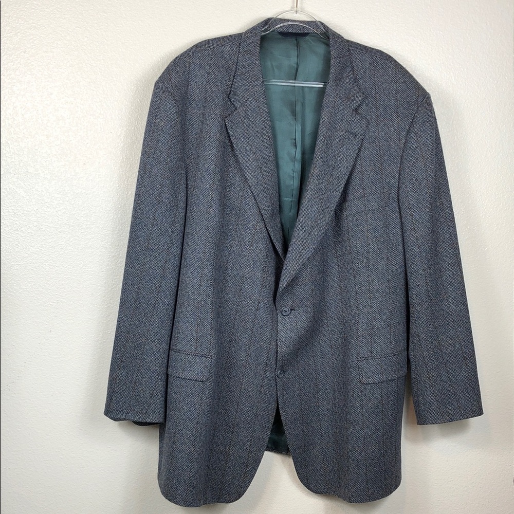 Burberry Men’s Blazer Sports Coat Wool Cashmer Blend Tweed Size 46